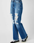 JUDY BLUE MIDRISE DAD JEAN 82605