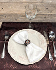 Copper Turquoise Sunflower Western Concho Napkin Ring