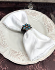 Copper Turquoise Flower Western Concho Napkin Ring