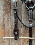 Floral Tooled Dark Oil Pony Tack Set