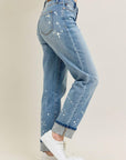 JUDY BLUE BOYFRIEND FIT. MID RISE 88519