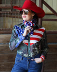 LAND OF THE FREE PERFORMANCE RODEO SHIRT (ADULT)