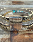 Gold Boho Multi Strand Wrap Bracelet