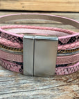 Pink Boho Multi Strand Wrap Bracelet