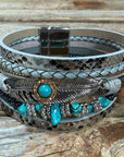 Silver Boho Multi Strand Wrap Bracelet
