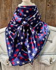 35X35" Red, White & Blue USA Star Wild Rag | Scarf WR3463