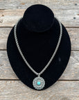 Sunflower Fashion Turquoise Pendant Necklace