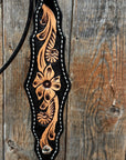 Two Tone Floral One Ear Headstall / Bridle