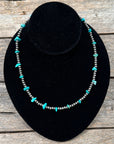 Fashion Navajo Pearl and Turquoise Necklace