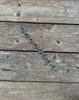 Floral Silver Plated Fashion Turquoise Bracelet