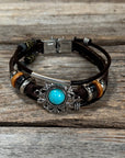 Western Filigree Fashion Turquoise Bracelet