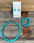 Chunky Fashion Turquoise Jewelry Set