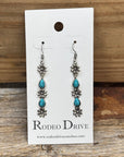 Floral Fashion Turquoise Dangle Earrings