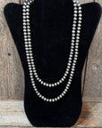 Silver Fashion Navajo Pearl Necklace