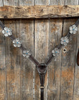 Dark Oil Silver Flower Breastcollar
