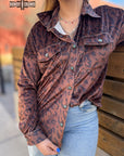 Leopard Lady Button Up