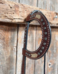 Rawhide Topaz/Champagne One Ear and Breastcollar Tack Set