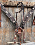 Rawhide Western Conchos One Ear and Breastcollar Tack Set