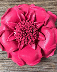Hand Painted Leather Flowers - Gardenias