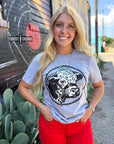 Happy Hereford Tee- GREY