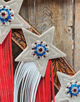 Light Oil Roper Rhinestone and Patriotic Browband/One Ear Tack Set