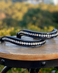 Crystal Patent Browband - Blue Frost