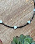 Sterling Silver Pearl Choker with Heart Freshwater Pearls – 15.5”