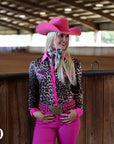 PINK LEOPARD PERFORMANCE RODEO SHIRT