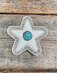 White Small Star Rhinestone Rosette - Assorted Conchos