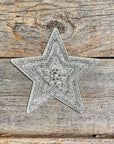 White Big Star Rhinestone Rosette - Assorted Conchos