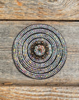 Black AB Circle Rhinestone Rosette - Assorted Conchos