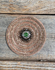 Copper Circle Rhinestone Rosette - Assorted Conchos