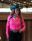 PINK STITCHED PERFORMANCE RODEO SHIRT