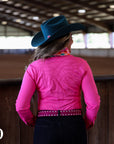 PINK STITCHED PERFORMANCE RODEO SHIRT
