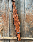 Floral Scalloped Light Oil One Ear Headstall / Bridle