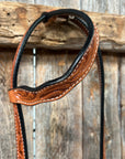 Floral Scalloped Light Oil One Ear Headstall / Bridle