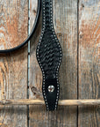 Basketweave Black Browband Headstall / Bridle
