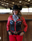 PAISLEY SHADOW SPARKLE PERFORMANCE RODEO SHIRT