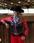 PAISLEY SHADOW SPARKLE PERFORMANCE RODEO SHIRT