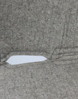 Natural Beige 100% Pressed Wool Saddle Pad with Blue Stitching