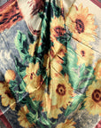 35X35" Painted Sunflower Wild Rag /Scarf WR210