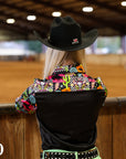 WESTERN NEON SATIN PERFORMANCE RODEO SHIRT