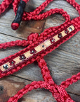Red Mule Tape Halter - Multicolored Flowers