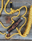 Gold Mule Tape Halter - Floral and Clear