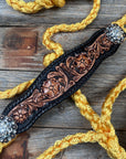 Gold Mule Tape Halter - Floral and Clear