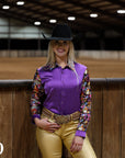 VEGAS LIGHTS SATIN PERFORMANCE RODEO SHIRT