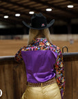 VEGAS LIGHTS SATIN PERFORMANCE RODEO SHIRT