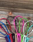 Lariat Hackamore and Double Reins - Assorted Colors
