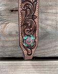 Light Oil Honeycomb Turquoise One Ear / Breastcollar Tack Set