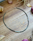 White Opal Necklace – Smooth 3 mm Beads – 16”